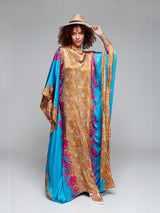 AZURE SAHARA SILK KAFTAN