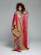 FUCHSIA SAHARA SILK KAFTAN