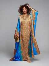 SAHARA AZURE SILK KAFTAN