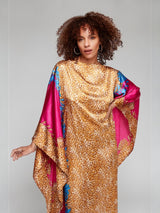 FUCHSIA SAHARA SILK KAFTAN