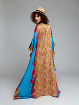 AZURE SAHARA SILK KAFTAN