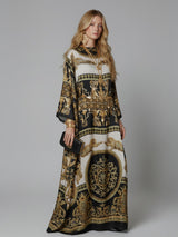 IMPERIAL NOCTURNE SILK KAFTAN