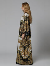 IMPERIAL NOCTURNE SILK KAFTAN