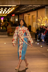 Velvet Embroidered Duster