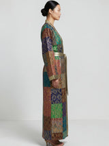 IMPERIAL MOSAIC SILK KIMONO ROBE