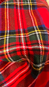 Red Tartan Plaid Scrunchie