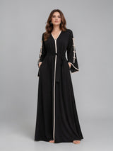 NOIR VEIL SILK KAFTAN