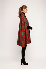 Red Tartan Plaid Cape