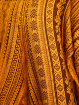 GILDED AMBER SILK KAFTAN