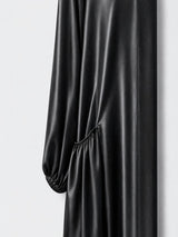 Black Satin Abaya