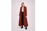 Red Tartan Plaid Coat