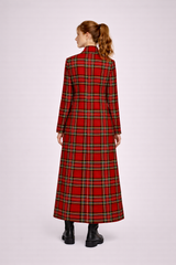 Red Tartan Plaid Coat