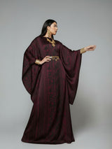 IMPERIAL WINE SILK KAFTAN