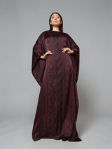 IMPERIAL WINE SILK KAFTAN