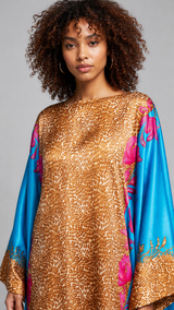 AZURE SAHARA SILK KAFTAN