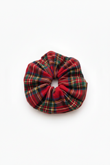 Red Tartan Plaid Scrunchie