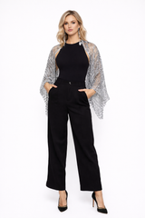 Sheer Silver Sequin Sleeves