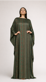 GREEN TRIBAL KAFTAN