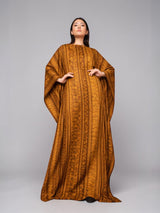 GILDED AMBER SILK KAFTAN