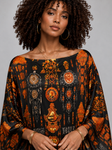 OBSIDIAN HERITAGE SILK KAFTAN
