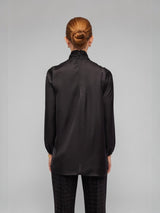 Silky Black Blouse