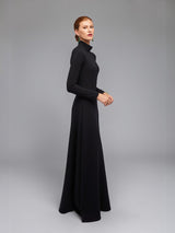 Classic Black A-line Maxi Dress
