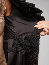Obsidian Matelassé Opera Coat