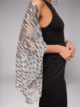 Sheer Silver Sequin Sleeves