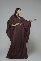 IMPERIAL WINE SILK KAFTAN