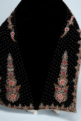 Embroidered Beaded Velvet Cape