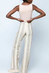 Stripes Flare Pants
