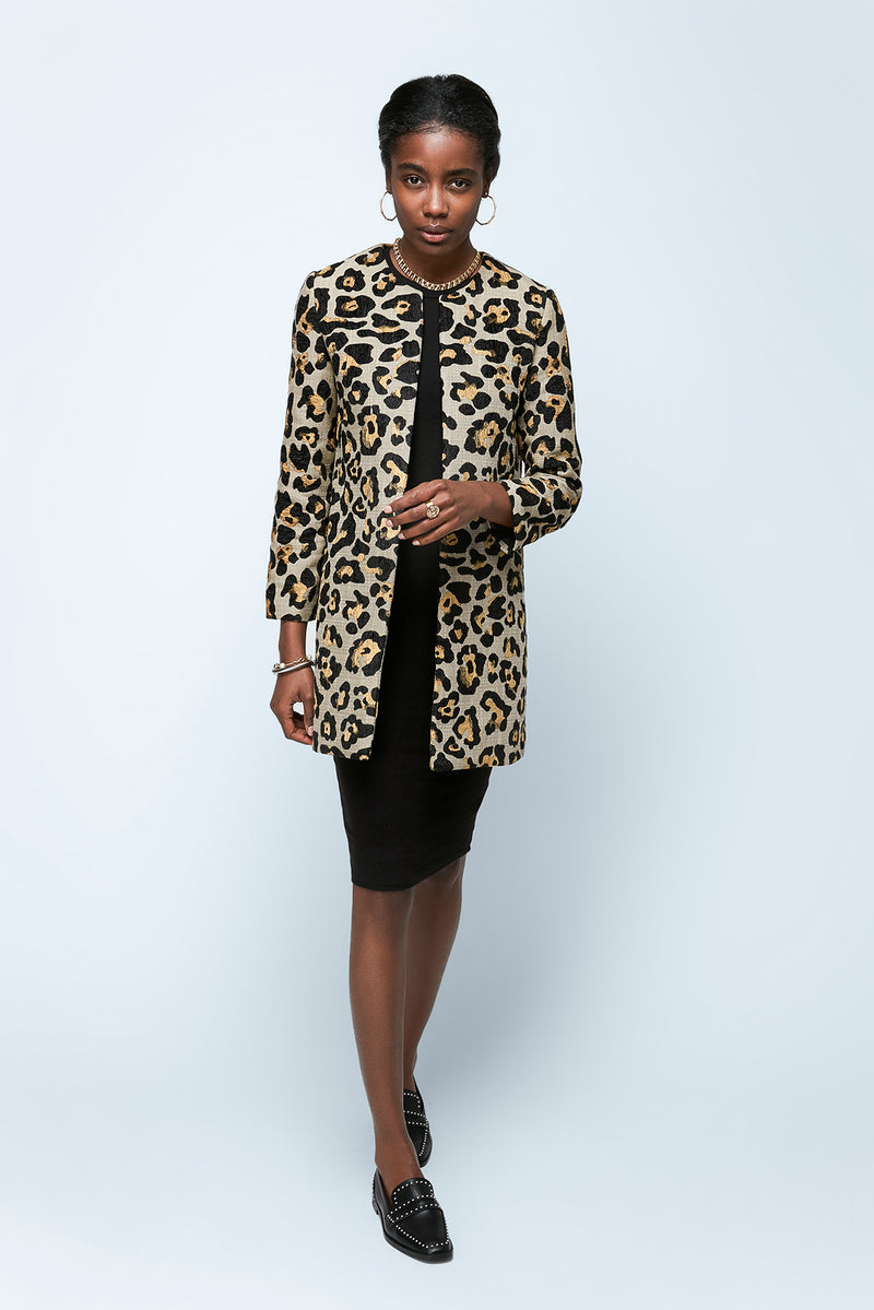 Chenille Leopard Jacket