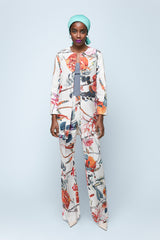 Fruit and Florals Flare Pants