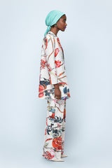 Fruit and Florals Flare Pants