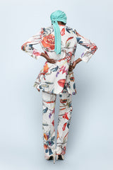 Fruit and Florals Flare Pants