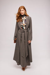 Tweed Herringbone Coat
