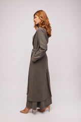 Tweed Herringbone Coat
