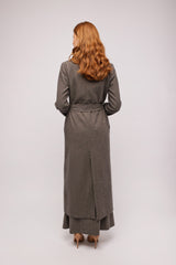 Tweed Herringbone Coat