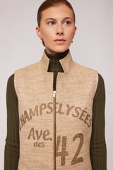 Structured Zip-up Vest