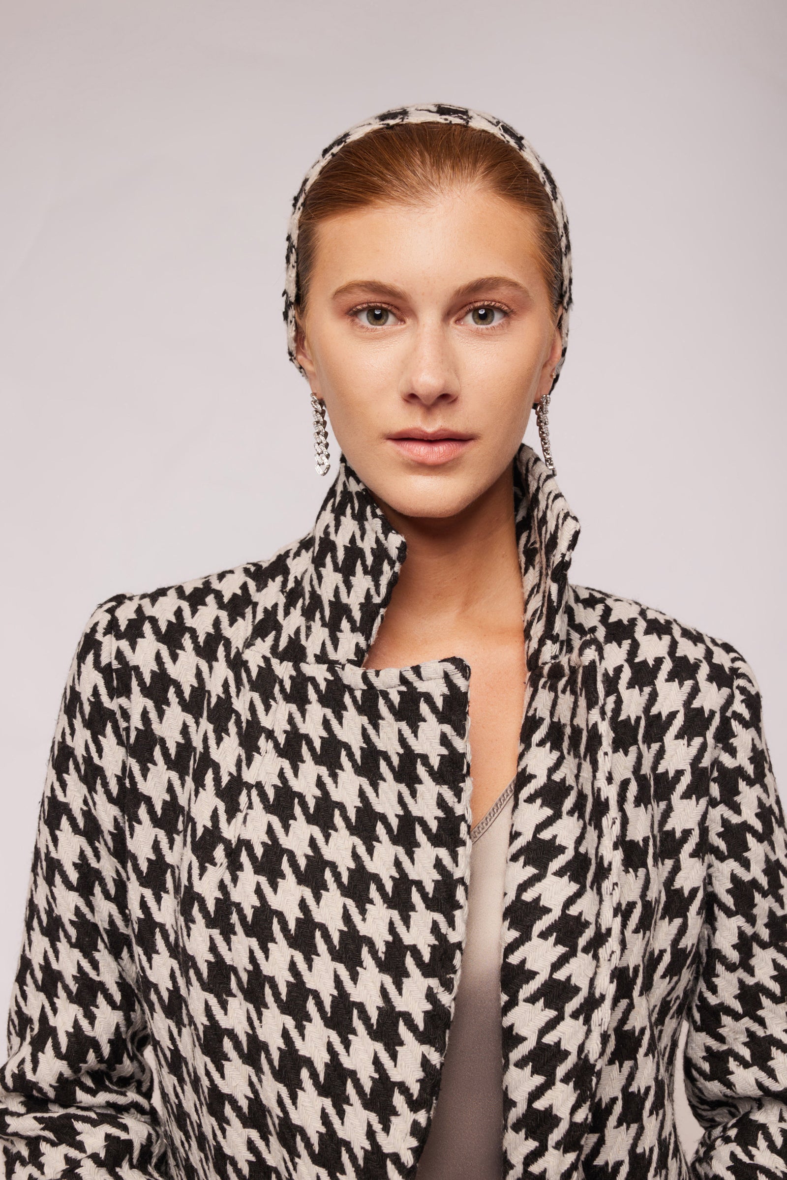 Houndstooth Wool Coat – ALBANA New York
