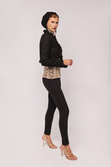 Black Jacquard Bolero