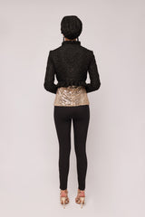 Black Jacquard Bolero