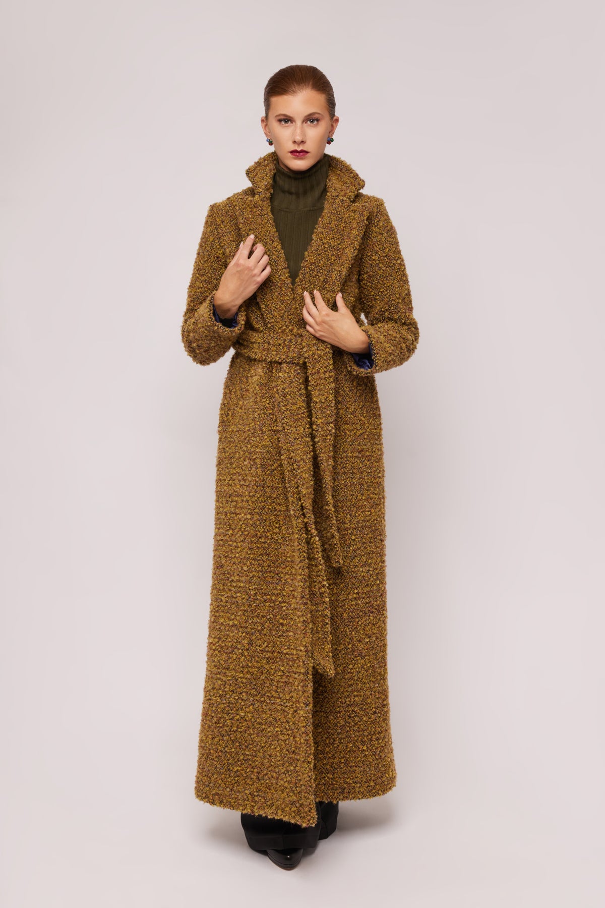 Teddy Boucle Wool Coat