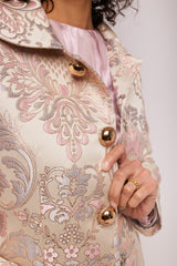 Rose Duchesse Brocade Jacket