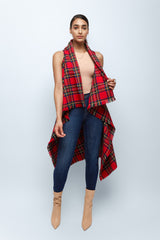 Tartan Red Vest